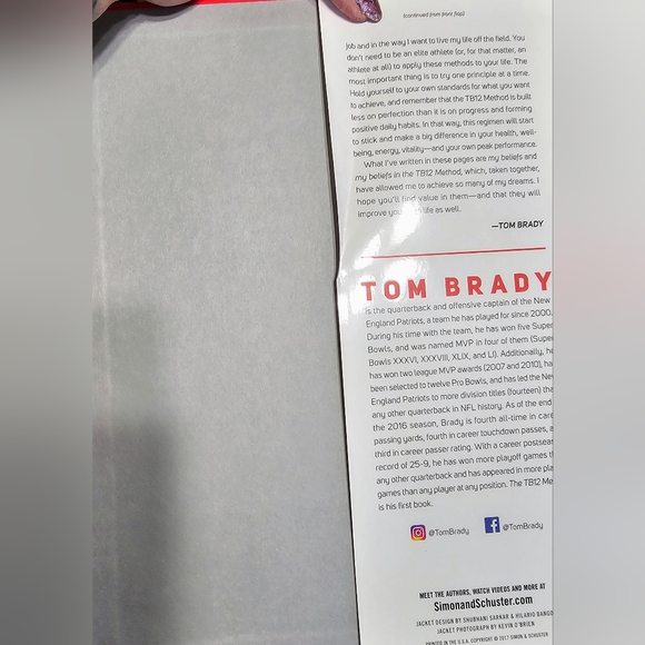 NWOT "TB12" HARDBACK TOM BRADY - Picture 7 of 14